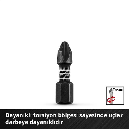 Orijinal Einhell S-CASE 28 parça darbeye dayanıklı bits uç seti (25 mm uçlar, 50 mm uçlar, 60 mm uç tutucu, lokmalar dahil saklama kutusu) - 49108703