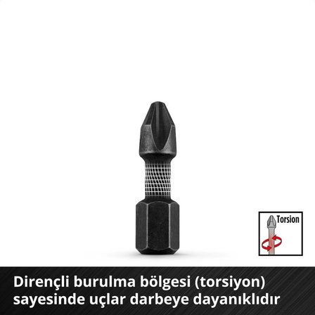 Orijinal Einhell S-CASE 18 parça Vidalama Ucu Seti (25 mm bitler, 50 mm bitler, 60 mm bit tutucu, lokma adaptörü, metal delme ucu ve saklama kutusu dahil) - 49108709