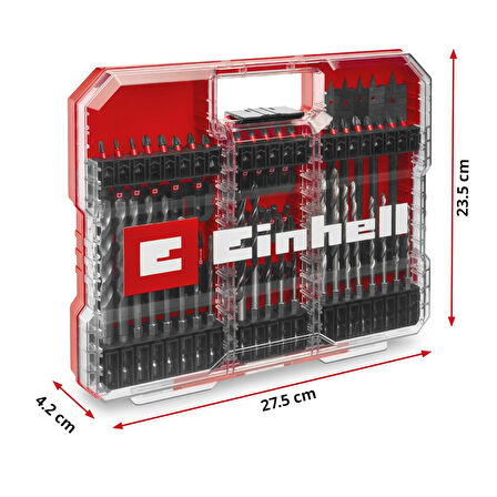 Einhell 95 Parça Darbeli Bits ve matkap ucu seti XL-Box - 49108798