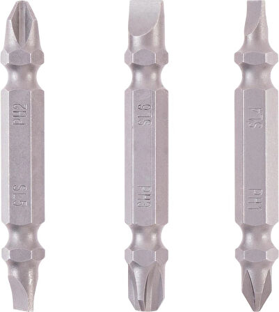 Einhell Düz bits ucu 65 mm yıldız düz uç seti 3 adet