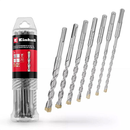 Einhell SDS PLUS uç seti 7 parça, 6-14/160 mm