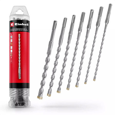 Einhell SDS PLUS uç seti 7 parça, 6-14/210 mm