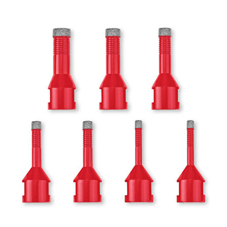 Orijinal Einhell 7 Parça M-CASE Taş Delici Uç Seti (7 mm elmas işlemeli kuru kesim için M14, uzun kullanım ömrü, küçük çaplar için soğutma sıvısı, saklama kutusu dahil) - 49500400