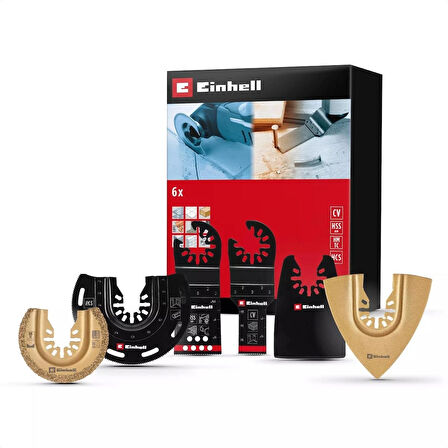 Einhell Raspalama seti 6 parça
