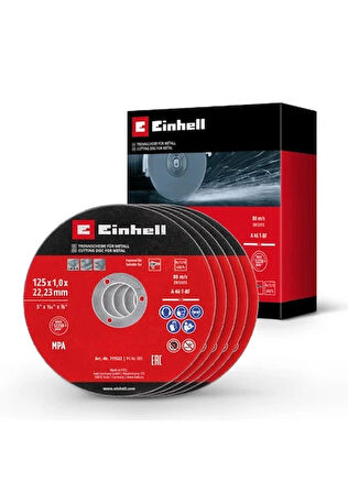 Einhell İnox kesici disk 125x1,0 mm 5 adet
