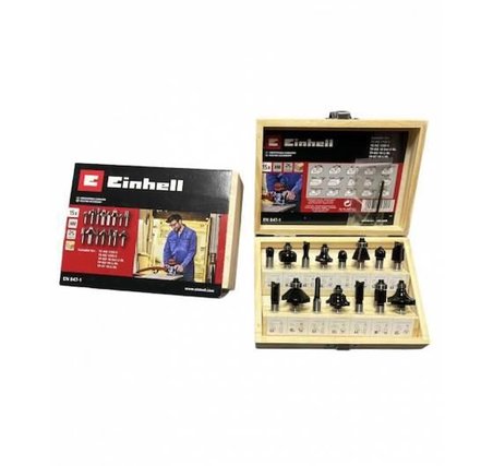 Einhell  15 Parça Karışık Freze Ucu Seti 8 mm Şaft