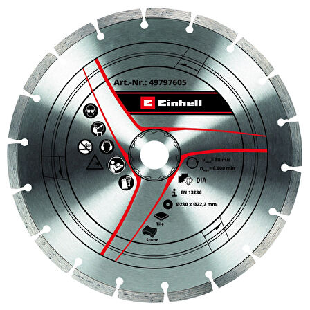 Einhell Elmas Kesici disk 230 mm 2 adet