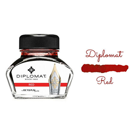 ​​​​Diplomat D41001005 30ml Kırmızı Mürekkep
