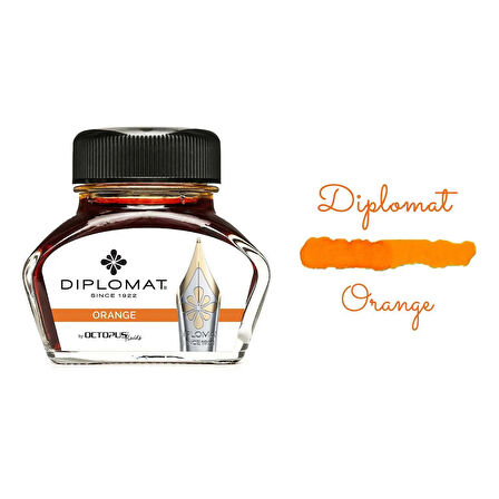 ​​​​Diplomat D41001059 30ml Turuncu Mürekkep