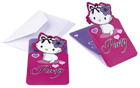 CHARMMYKİTTY DAVETİYE SET 6'LI