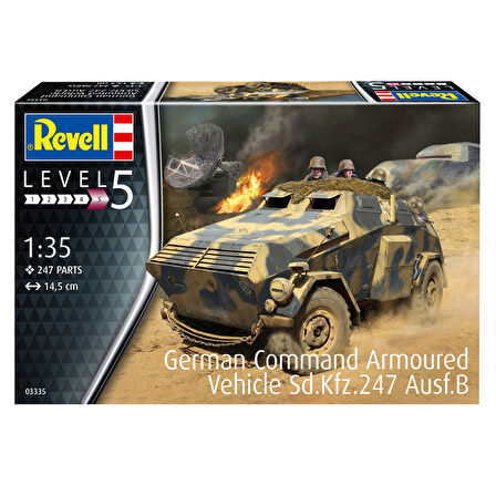 Revell Model Kit Askeri Araçlar German Command Sd Kfz 247 Ausf B 03335