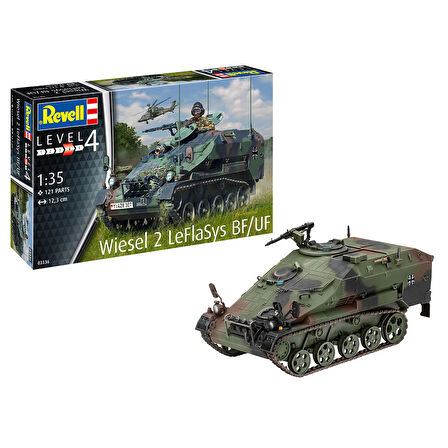 Revell Model Kit Askeri Araçlar Wiesel 2 LeFlaSys BF UF 03336