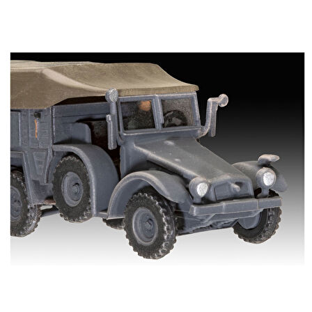 Revell Maket Model Kit Askeri Krupp Protze Kfz 69 3,7cm Pak 03344