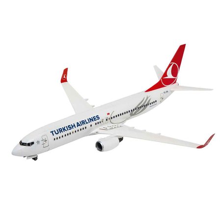 Revell Turkish Airlines Boeing 737-800 Plastik Uçak Maket Kiti 1:144 Ölçek 63 Parça
