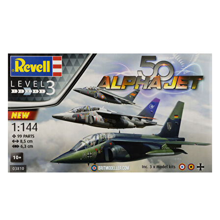 Revell Maket Gift Set Uçak Alpha Jet 50 Yıl 03810