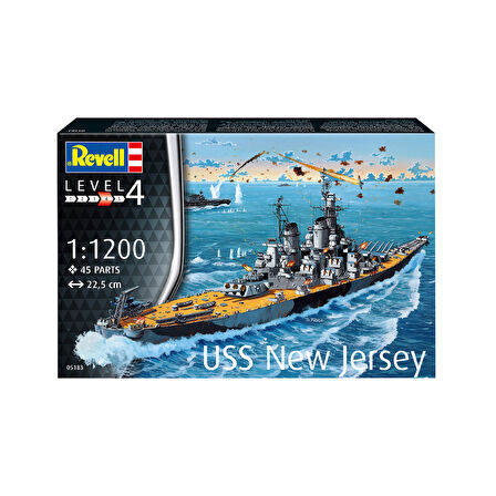 Revell Maket Model Kit Battleship USS New Jersey  5183