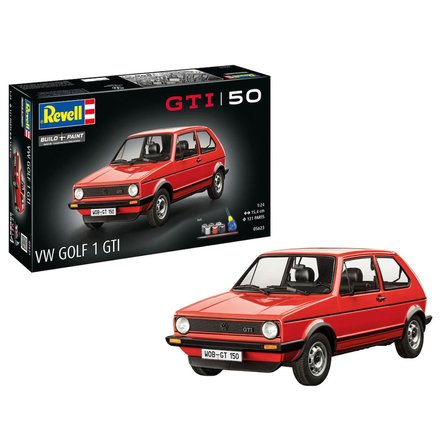 Revell Gift Set Araba 50 Years of the VW Golf 1 GTi 5623