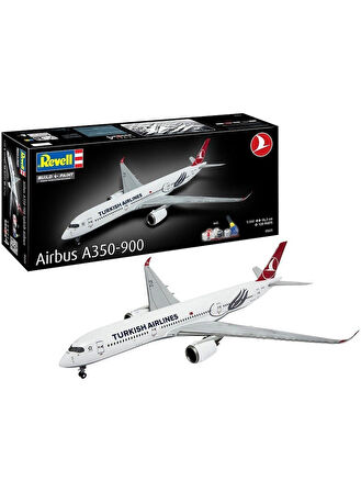 5625 Revell - Turkish Airlines Airbus A350-900 Maket Kiti Yapılabilir Maket Uçak 