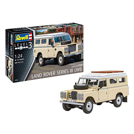 Revell Maket Model Kit Araba Land Rover Series III LWB  250 07056