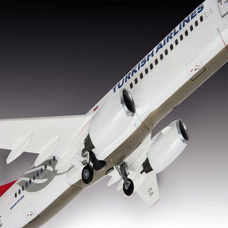 Revell Model Set Turkish Airlines Boeing 737-800 1:144 Uçak Maketi 12+ Yaş - 63 Parça 27 cm