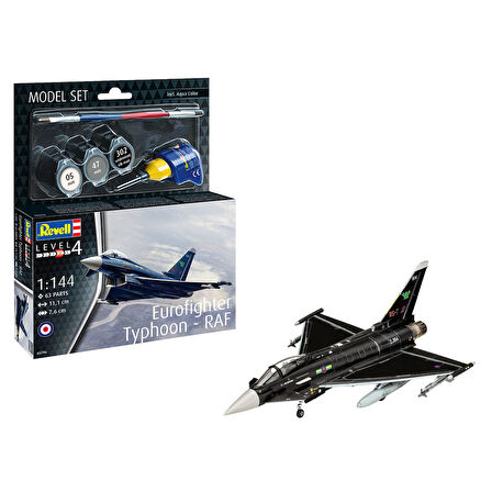 Revell Model Set Uçak Model Set Eurofighter Typhoon RAF 63796