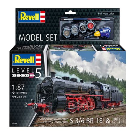 Revell Model Set Tren Express Loco S3/6 BR 18 5 with Tender 62168