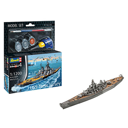 Revell Model Set Gemi Model Set Battleship USS New Jersey 65183
