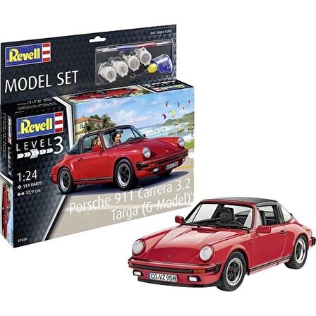 Revell 1:24 Model Set Araba Porsche 911 3.2 Targa G-Model 67689