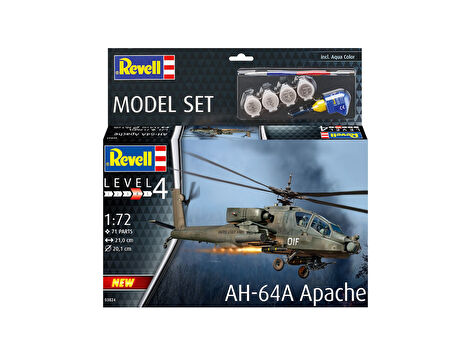 REVELL MODEL SET 63824 AH-64A APACHE Helikopter