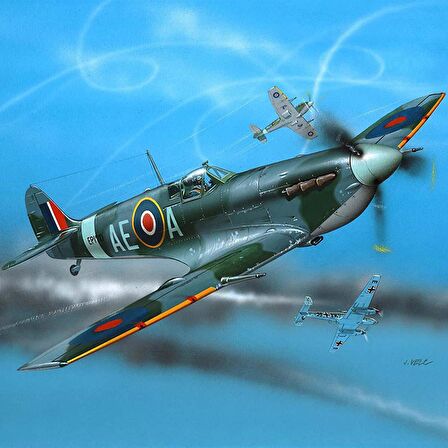 Revell 1:72 Supermarine Spitfire Mk.V Model Seti