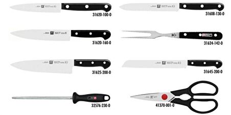 Zwilling 316650000 Twin Gourmet Et Bıçağı Seti 9'lu Siyah 