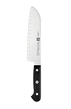 Zwilling 361181810 Gourmet Oluklu Siyah Santoku Bıçağı