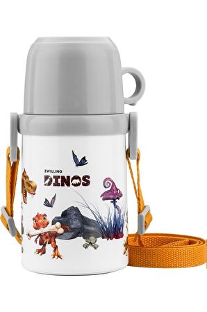 ZWILLING THERMO DİNOS TERMO MATARA, 380 ML, BEYAZ-GRİ