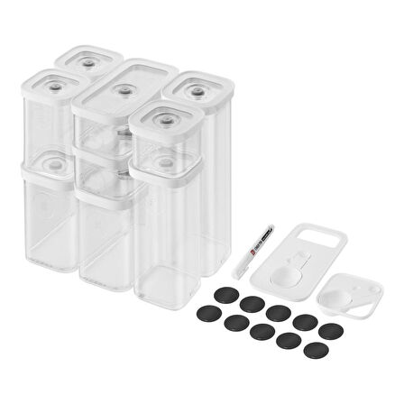 Zwilling Fresh&Save CUBE Set S/M 12-Parça Şeffaf-Beyaz - 1025972