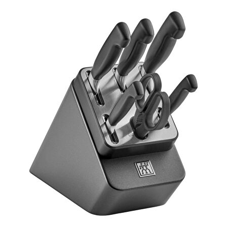 ZWILLING FOUR STAR 7-Parça Dişbudak Ağacı Blok Bıçak Seti Kendinden Bilemeli - 351487000