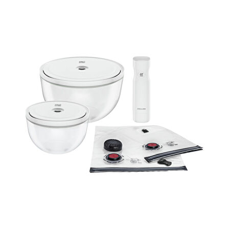 Zwilling Fresh & Save Bowls Vakumlu Başlangıç Seti M/L 9 Parça Cam