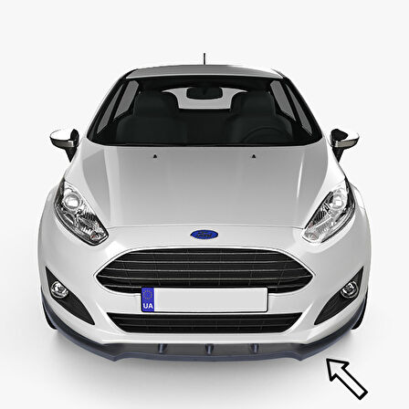 ESA Ford Fiesta 2009-2017 Siyah Ön Tampon Eki Lip ABS