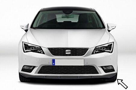 ESA Seat Leon 2006-2018 Siyah Ön Tampon Eki Lip ABS