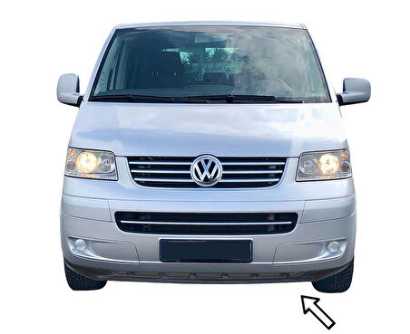 ESA Volkswagen T5 2010-2015 Sport Model Siyah Ön Tampon Eki Lip ABS