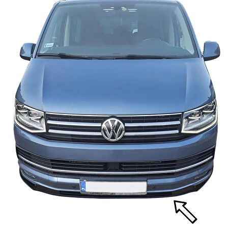 ESA Volkswagen Caravelle T6 2015-2020 Siyah Ön Tampon Eki Lip ABS