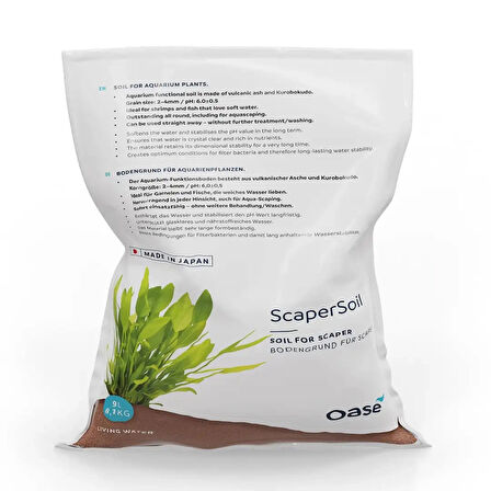 OASE ScaperLine Soil 9lt Brown Aktif Toprak