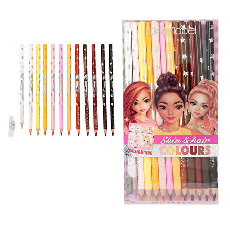 TOP Model Cilt ve Saç Boyası Kalemi 12 Renk 412218