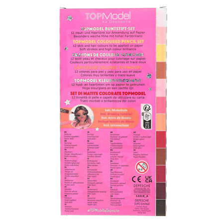 TOP Model Cilt ve Saç Boyası Kalemi 12 Renk 412218