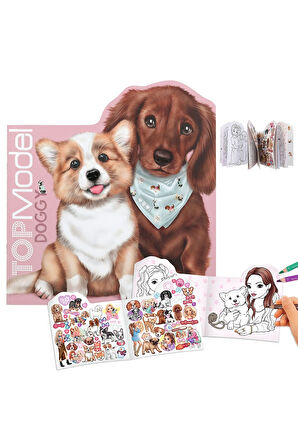 TOPModel Doggy coloring book KITTY and DOGGY