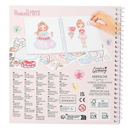 Princess Mimi Kıyafet Çıkartma Kitabı 13577
