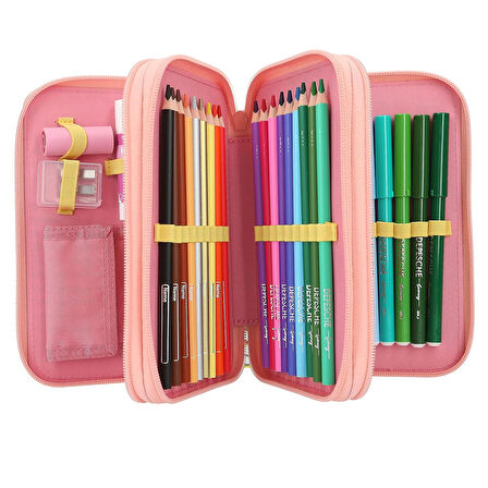 TOP Model 3 Katlı İçi Dolu Kalem Çantası Juicy 413324