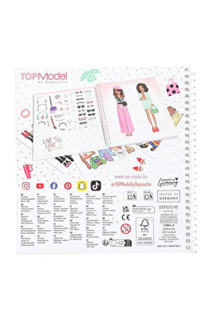 TOPModel Dress Me Up Moda Tasarım Defteri – Stickerlı Giydirme Aktivite Kitabı