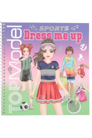 TOPModel Dress Me Up Sporty – Spor Temalı Giydirme ve Tasarım Defteri (Stickerlı Moda Kitabı)