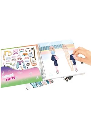 TOPModel Dress Me Up Sporty – Spor Temalı Giydirme ve Tasarım Defteri (Stickerlı Moda Kitabı)