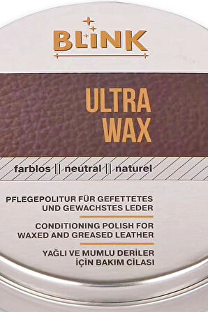 Blink Ultra Wax Yağlı ve Mumlu Deriler İçin 125 ML Bakım Cilası